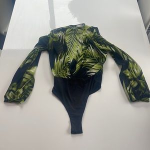 A3 Design, Large, Green/White/Black, Mesh “Jumpsuit Shirt”